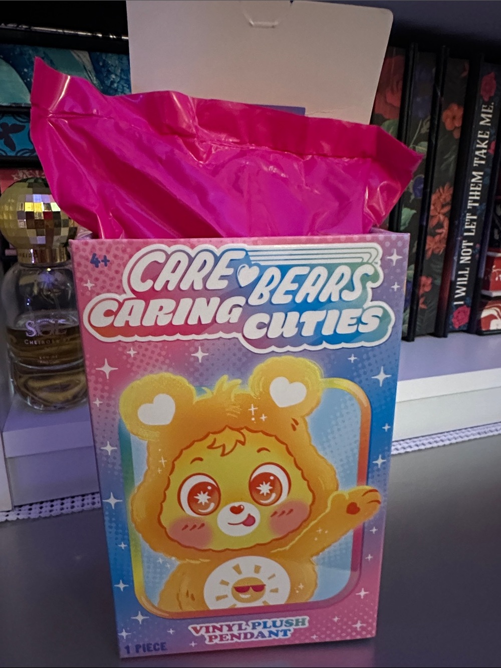 💛 Care Bears Caring Cuties Vinyl Plush Pendant -Sunshine Bear ☀️🕶️
